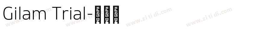 Gilam Trial字体转换